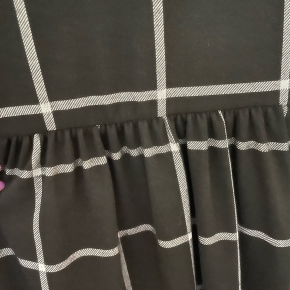 Roolee black grid checked midi-dress - Picture 4 of 5